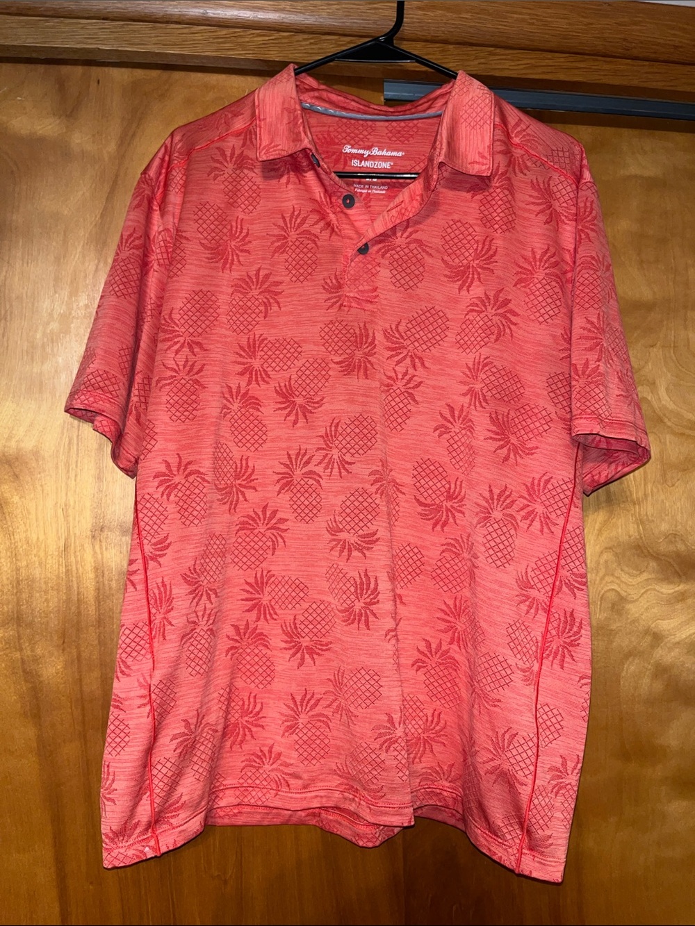 Tommy Bahama Coral Pineapple Jacquard Polo